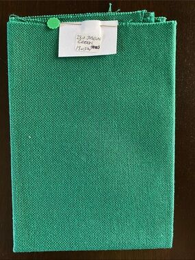 28 Count Jobelan Fabric in Xmas Green